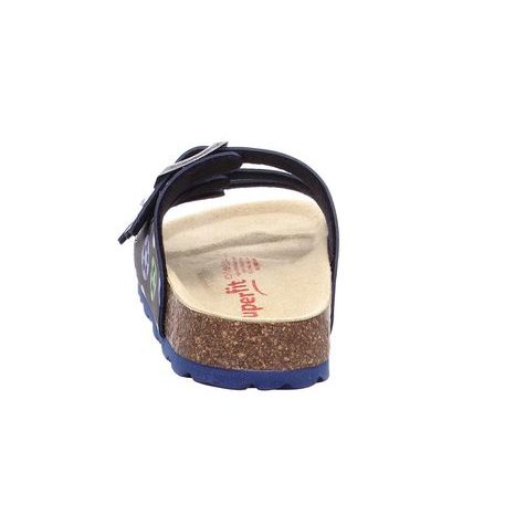 CHLAPECKÉ KORKOVÉ PANTOFLE FOOTBAD, SUPERFIT, 1-800113-8020, MODRÁ