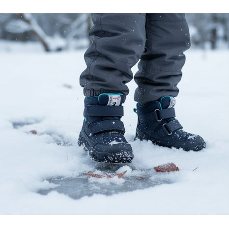 GHETE DE IARNA BAIETI GLACIER GTX, SUPERFIT, 1-009221-8000, ALBASTRU INCHIS