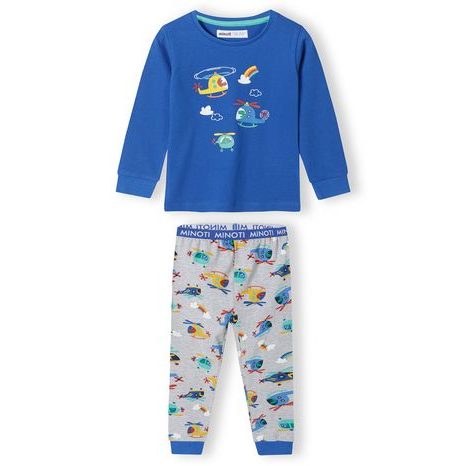 CHLAPČENSKÉ PYŽAMO 2PACK, MINOTI, 15PJ 9, MODRÁ