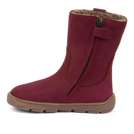 DÍVČÍ ZIMNÍ BAREFOOT KOZAČKY  ZERU TEX BOOT BORDEAUX G3160257-6
