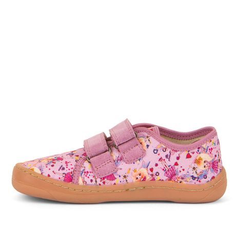 DÍVČÍ BAREFOOT TENISKY CANVAS PINK FRODDO G1700390-3 - RŮŽOVÁ