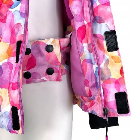 DIEVČENSKÁ LYŽIARSKA ZIMNÁ BUNDA PIDILIDI PINK PD1175-01