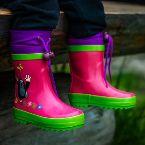 HOLÍNKY DĚTSKÉ S KRTKEM, PIDILIDI, PL0017-03, RŮŽOVÁ