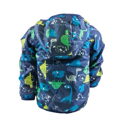 CHLAPČENSKÁ JARNÁ/JESENNÁ BUNDA S POTLAČOU A KAPUCŇOU, PIDILIDI, PD1092-04, MODRÁ