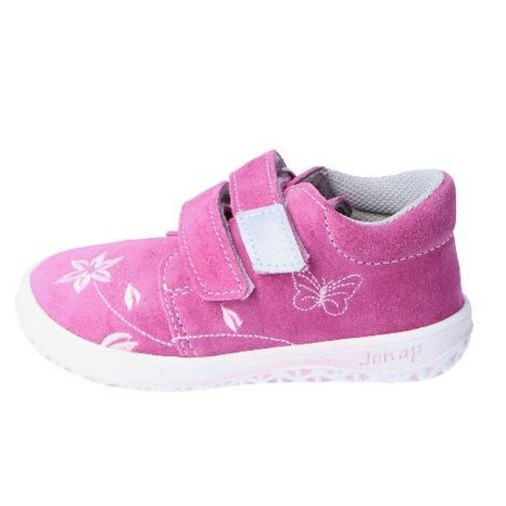 dětská celoroční barefoot obuv B1/S/V - květ růžová, jonap, růžová
