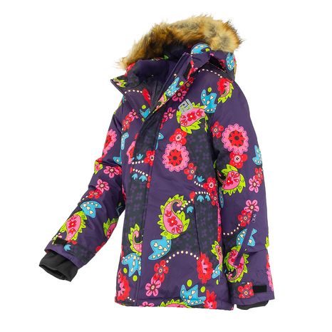 DÍVČÍ BUNDA LYŽAŘSKÁ ZIMNÍ KINDU PIDILIDI, PD1148-06, FIALOVÁ