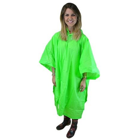 PONCHO PVC NEONOVÁ, PIDILIDI, PL0066-19, ZELENÁ