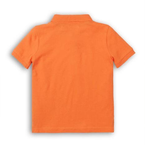 TRIČKO CHLAPECKÉ POLO S KRÁTKÝM RUKÁVEM, MINOTI, 1POLO 6, ORANŽOVÁ