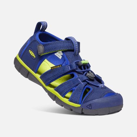 Sandale pentru copii SEACAMP II CNX, BLUE DEPTHS/CHARTREUSE, keen, 1022993/1022978/1022939, albastru