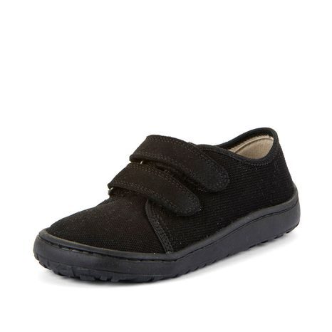 DĚTSKÉ PLÁTĚNÉ BAREFOOT TENISKY CANVAS BLACK FRODDO G1700440-23