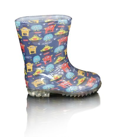 CHLAPECKÉ HOLÍNKY PVC - POTISK MONSTERS, PIDILIDI, PL0040-04,  MODRÁ