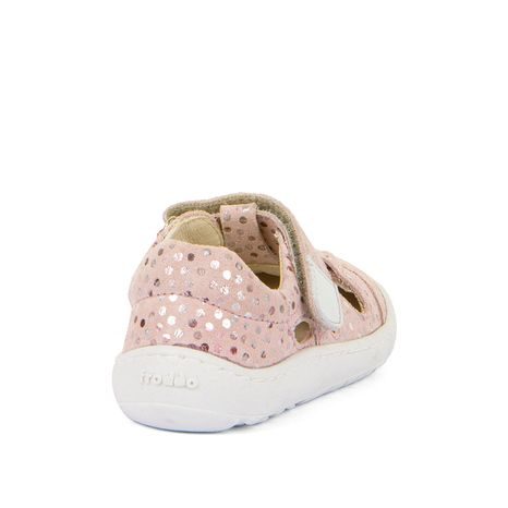 DÍVČÍ BAREFOOT SANDÁLY ELASTIC PINK+ FRODDO G3150262-7 RŮŽOVÁ