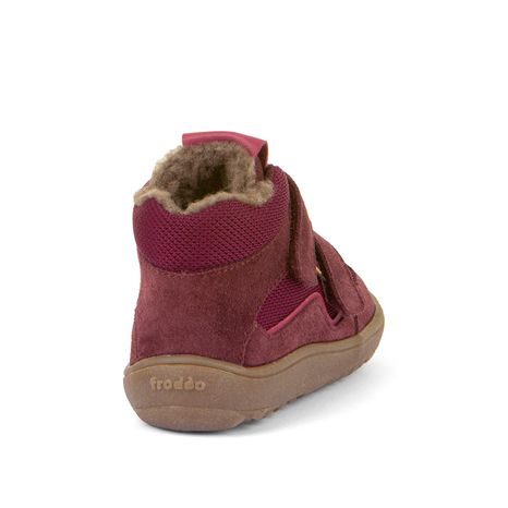 PANTOFI DE IARNĂ PENTRU FETE TEX WOOL BORDEAUX, FRODDO, G3110254-4W, ROȘU