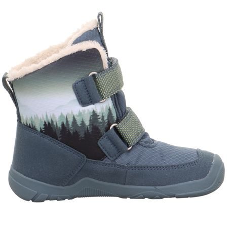 DĚTSKÉ ZIMNÍ BOTY BAREFIT TRACE BLUE/YELLOW GORE-TEX, SUPERFIT , 1-006039-8000, MODRÁ