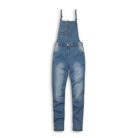 Nohavice dievčenské džínsové s trakmi, Minoti, Tumbleweed 10, modrá