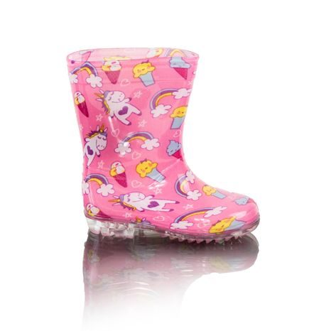 DÍVČÍ HOLÍNKY PVC - POTISK JEDNOROŽEC, PIDILIDI, PL0089-03, RŮŽOVÁ