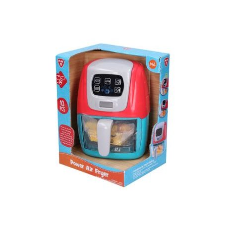INTERAKTIVNÍ DĚTSKÁ FRITÉZA PLAYGO 20 CM SE ZVUKY SMAŽENÍ, HRANOLKAMI A DOPLŇKY