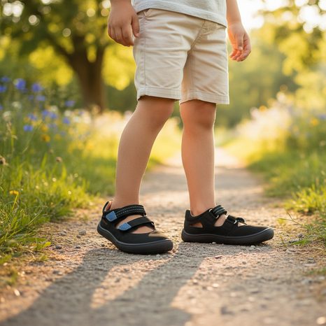 CHLAPECKÉ BAREFOOT SANDÁLY PROTETIKA NERY BLACK ČERNÁ