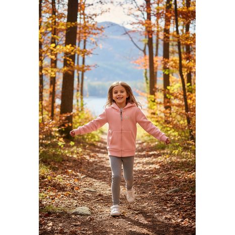 HANORAC PENTRU FETE CU GLUGĂ, MINOTI, 8GZTHRU 3, ROZ