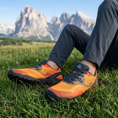 TENISI TRAIL BAREFOOT PENTRU COPII TUNDRA JUNIOR ORANGE JOMA BFTUNJW2608