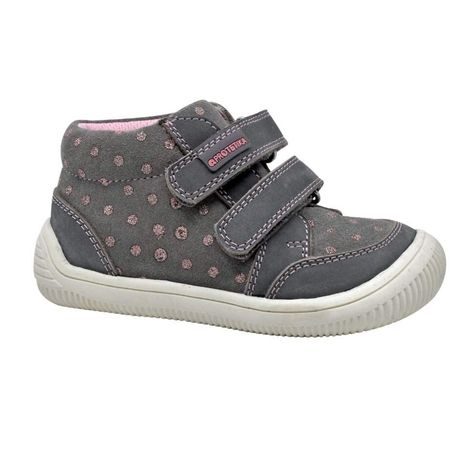 pantofi pentru fete pentru toate anotimpurile Barefoot XENIA, protetika, gri 