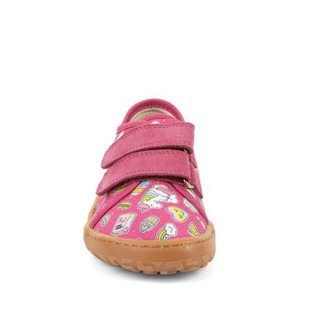 DIEVČENSKÉ PLÁTENÉ BAREFOOT TENISKY CANVAS FUXIA+ FRODDO G1700440-10