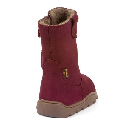 DÍVČÍ ZIMNÍ BAREFOOT KOZAČKY  ZERU TEX BOOT BORDEAUX G3160257-6