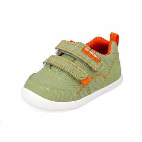 TENISI BAREFOOT DIN PÂNZĂ PENTRU BĂIEȚI LONA BASICA VERDE BIOMECANISC 262190-B442