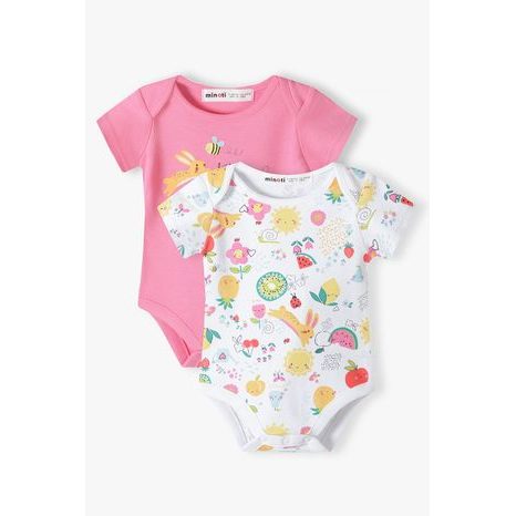 Baby body 2pack, Minoti, tulip 7, lányok