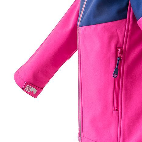 JACHETĂ SOFTSHELL CU GLUGĂ PENTRU FETE, PIDILIDI, PD1073-01, FATĂ