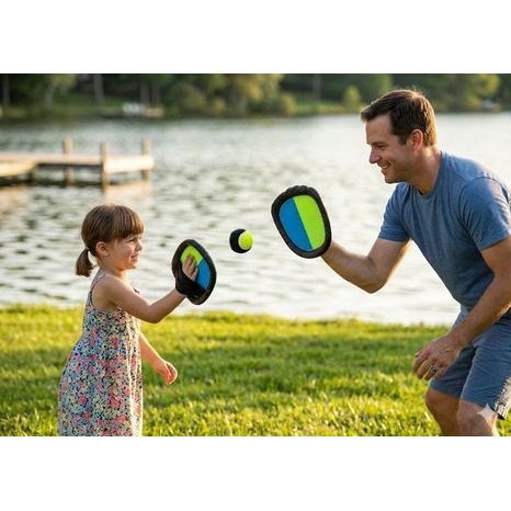 RODINNÁ CHYTACÍ HRA V AKCI U VODY