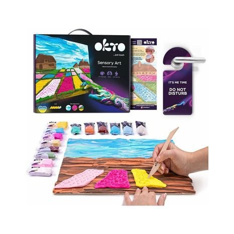 OKTO SENSOTY ART VÝTVARNÁ SADA ”KVĚTINOVÉ ZÁHONY V HOLANDSKU” 30X40 CM, WIKY, W034369