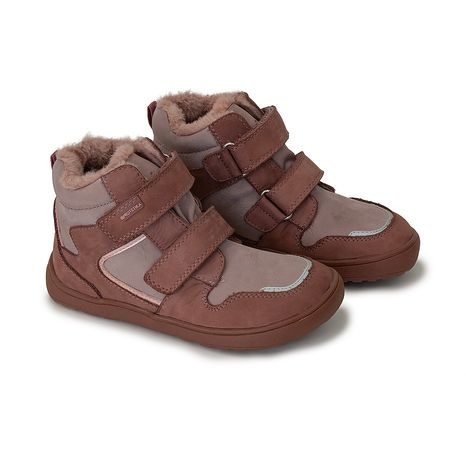 DÍVČÍ ZIMNÍ BAREFOOT BOTY DAXI OLD PINK, PROTETIKA, STARORŮŽOVÁ