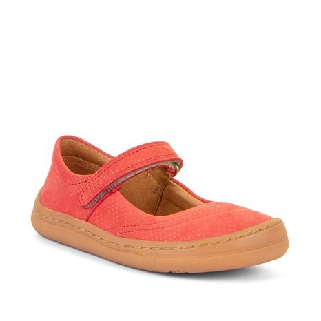 Dívčí barefoot baleríny MARY J Coral Froddo G3140184-7 červená