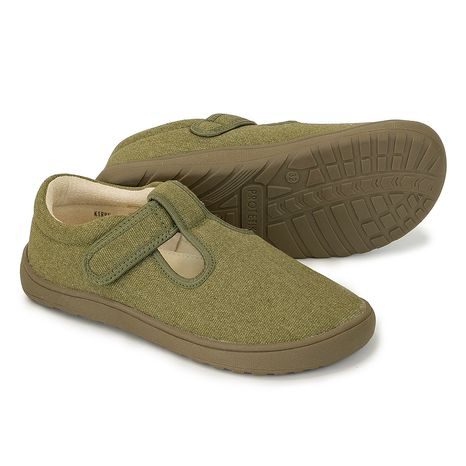 PAPUČE CHLAPECKÉ BAREFOOT  KIRBY KHAKI, PROTETIKA, ZELENÁ