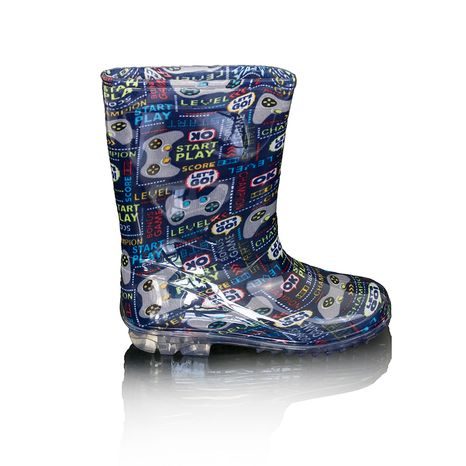 HOLÍNKY DĚTSKÉ PVC, PIDILIDI, PL0032-10, TMAVĚ MODRÁ