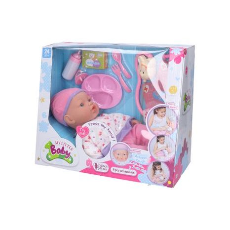 Păpușă bebe bolnav, 41 cm cu efecte sonore, Wiky, W001248