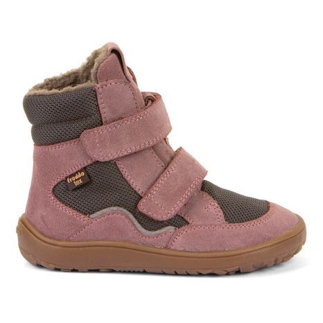 DIEVČENSKÉ ZIMNÉ BAREFOOT TOPÁNKY TEX WINTER GRAY/PINK FRODDO G3160247-13