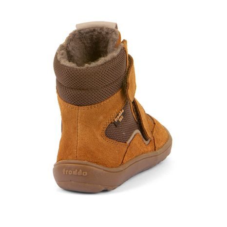 DETSKÉ ZIMNÉ BAREFOOT TOPÁNKY TEX WINTER COGNAC FRODDO G3160247-4
