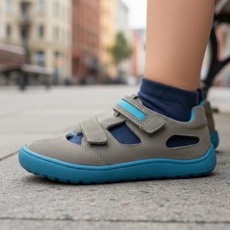 CHLAPECKÉ BAREFOOT SANDÁLY PROTETIKA NERY KHAKI ŠEDÁ
