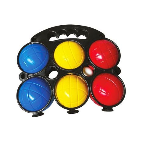 SADA 6 BAREVNÝCH PLASTOVÝCH KOULÍ NA PÉTANQUE PRO DĚTI
