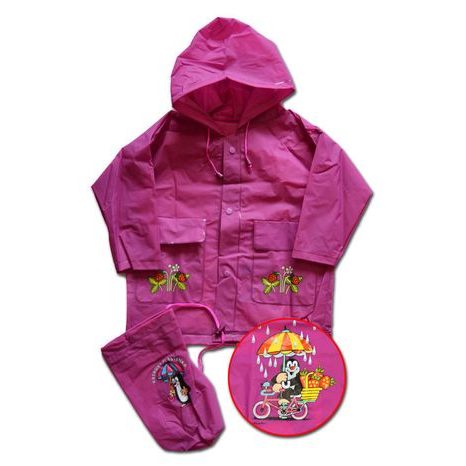 PLÁŠTĚNKA KRTEK, PIDILIDI, PL0001-03, RŮŽOVÁ