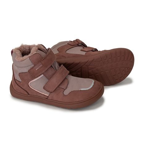 DÍVČÍ ZIMNÍ BAREFOOT BOTY DAXI OLD PINK, PROTETIKA, STARORŮŽOVÁ