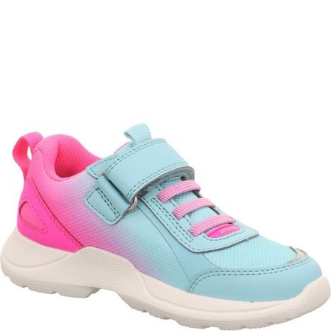 RUSH LIGHT GREEN/PINK SUPERFIT GIRLS TRAINERS 1-000211-7510 VERDE