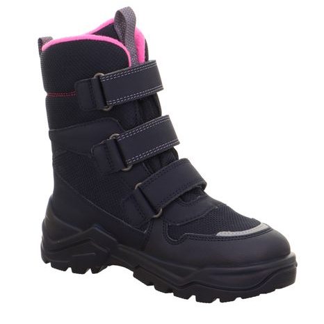 DÍVČÍ ZIMNÍ BOTY BAREFIT SNOW MAX BLUE/PINK GORE-TEX, SUPERFIT , 1-002023-8020, MODRÁ