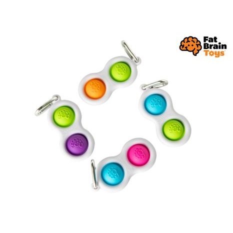 BRELOC DE CHEI CU TAMPOANE DE STRÂNGERE SIMPL DIMPL, FAT BRAIN, W014140