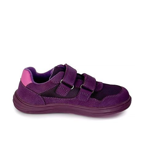 DÍVČÍ CELOROČNÍ BAREFOOT TENISKY BUGGA SAFI DARK PURPLE B00201-06