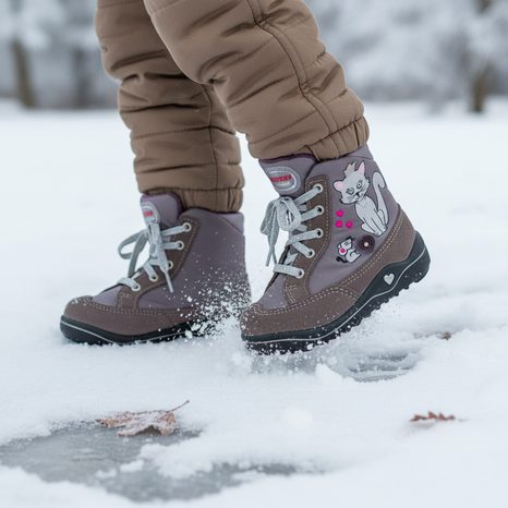 DÍVČÍ ZIMNÍ BOTIČKY RUBY, RICOSTA, 38225-325, HNĚDÁ