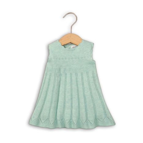 Šaty kojenecké úpletové, Minoti, blossom 3, zelená 
