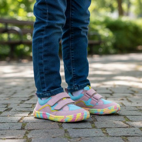 DÍVČÍ BAREFOOT TENISKY BASE MULTICOLOR FRODDO G3130261-2 MULTICOLOR